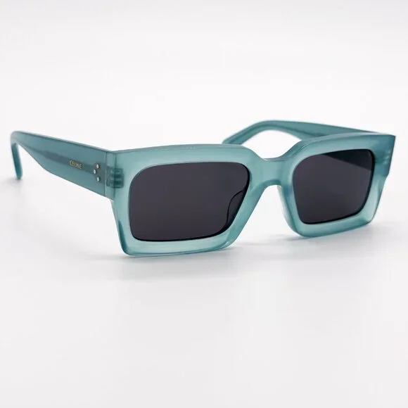 NEW CELINE CL40280U 93A WOMEN SHINY LIME TRANSPARENT SUNGLASSES CELINE